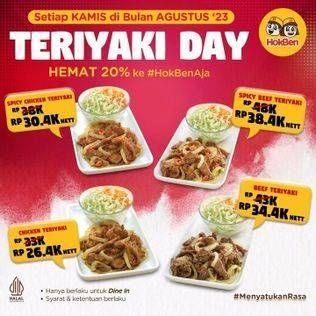 Promo Harga Teriyaki Day  - HokBen