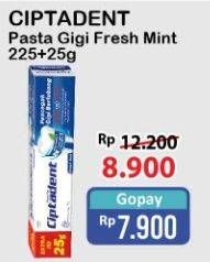 Promo Harga CIPTADENT Pasta Gigi Maxi 12 Plus Fresh Mint 250 gr - Alfamart