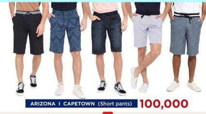 Promo Harga ARIZONA / CAPETOWN Short Pants  - Carrefour