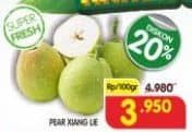 Promo Harga Pear Xiang Lie per 100 gr - Superindo