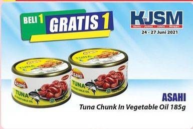 Promo Harga ASAHI Tuna Chunk in Vegetable Oil 185 gr - Hari Hari