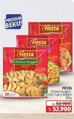 Promo Harga Fiesta Naget Chicken Nugget, Stikie, Spicy 500 gr - Lotte Grosir