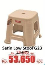 Promo Harga Lion Star Satin Low Stool G-23  - Hari Hari