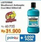 Promo Harga LISTERINE Mouthwash Antiseptic Cool Mint 500 ml - Indomaret