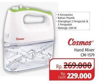 Promo Harga COSMOS Hand Mixer CM-1579  - Lotte Grosir