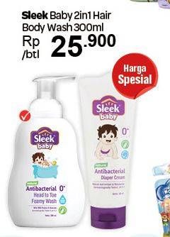 Promo Harga SLEEK Baby Natural Antibacterial 2 in 1 Hair & Body  Soap 300 ml - Carrefour