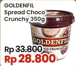 Promo Harga Goldenfil Selai Choco Crunchy 350 gr - Indomaret