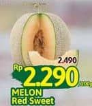 Promo Harga Melon Red Sweet per 100 gr - Alfamidi