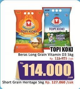 Promo Harga Topi Koki Beras Long Grain Crystal 5 kg - Hari Hari