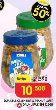 Promo Harga DUA KELINCI Kacang Lofet, Mix Nut 125 gr - Superindo