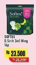 Promo Harga Softex Daun Sirih 3 In 1 16 pcs - Alfamart