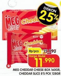 Promo Harga MEG Cheddar Cheese/Slice  - Superindo