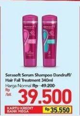 Promo Harga SERASOFT Shampoo Anti Dandruff, Hairfall Treatment 340 ml - Carrefour