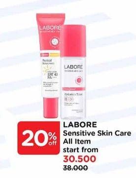 Promo Harga Labore Sensitive Skin Care Biomerepair Barrier Revive Cream/Gentlebiome Hydration Toner/  - Watsons