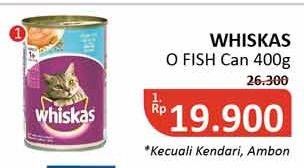 Promo Harga WHISKAS Cat Food Ocean Fish  - Alfamidi