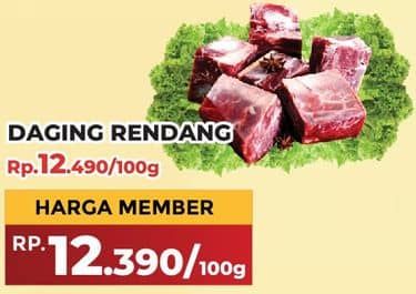 Promo Harga Daging Rendang Sapi per 100 gr - Yogya