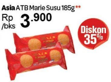 Promo Harga ASIA ATB Marie Susu 185 gr - Carrefour