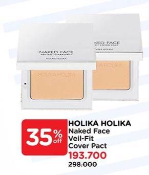 Promo Harga Holika Holika Naked Face Veil-Fit Cover Pack  - Watsons