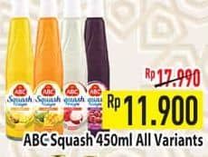 Promo Harga ABC Syrup Squash Delight All Variants 460 ml - Hypermart