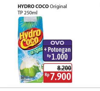 Promo Harga Hydro Coco Minuman Kelapa Original 250 ml - Alfamidi