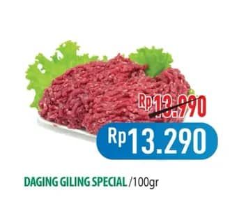 Promo Harga Daging Giling Sapi Super per 100 gr - Hypermart