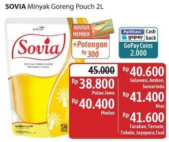Promo Harga Sovia Minyak Goreng 2000 ml - Alfamidi
