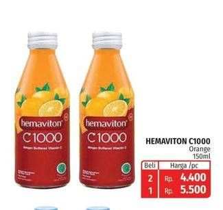 Promo Harga HEMAVITON C1000 Orange 150 ml - Lotte Grosir