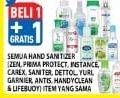 Promo Harga ZEN/PRIMA PROTECT/INSTANCE/CAREX/SANITER/DETTOL/YURI/ANTIS/HANDYCLEAN/LIFEBUOY Hand Sanitizer  - Hypermart