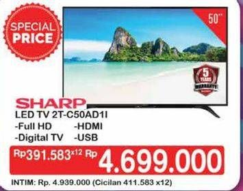 Promo Harga SHARP 2T-C50AD1i Full-HD 50"  - Hypermart