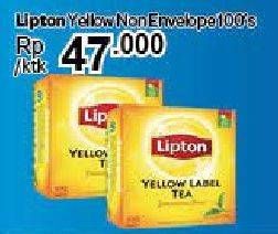 Promo Harga Lipton Yellow Label Tea 100 pcs - Carrefour