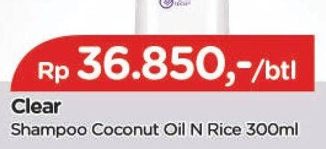 Promo Harga CLEAR Shampoo Coconut Rice Freshness 300 ml - TIP TOP