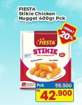 Promo Harga Fiesta Naget Stikie 400 gr - Indomaret