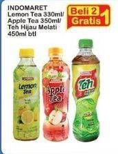 Promo Harga INDOMARET Minuman Teh Lemon, Apel, Hijau Melati 330 ml - Indomaret