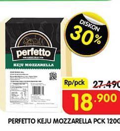 Promo Harga Perfetto Keju Mozzarella 120 gr - Superindo