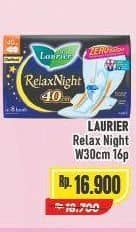 Promo Harga Laurier Relax Night 30cm 16 pcs - Alfamart