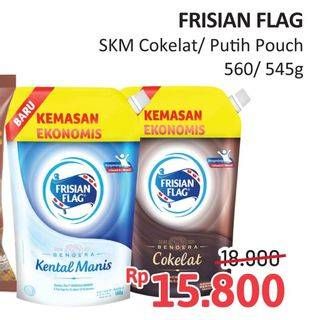 Promo Harga FRISIAN FLAG Susu Kental Manis Putih, Cokelat 560 gr - Alfamidi