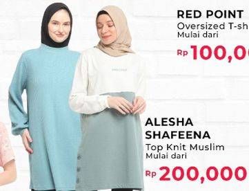 Promo Harga Alesha/Shafeena Top Knit Muslim   - Carrefour