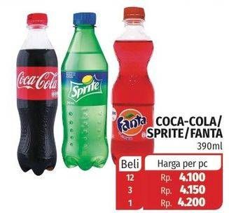 Promo Harga COCA COLA Minuman Soda 390 ml - Lotte Grosir