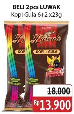 Promo Harga Luwak Kopi + Gula per 8 sachet 25 gr - Alfamidi