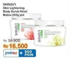 Promo Harga SHINZUI Body Scrub Kirei, Matsu 200 gr - Indomaret