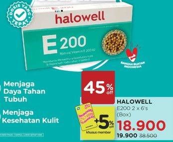 Promo Harga HALOWELL Vitamin E200 12 pcs - Watsons