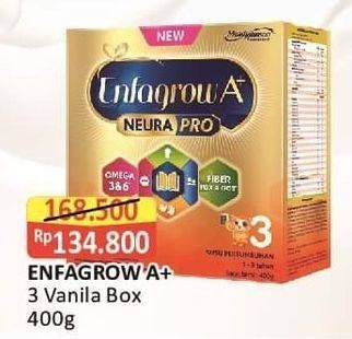 Promo Harga ENFAGROW A+3 Susu Bubuk Vanilla 400 gr - Alfamart