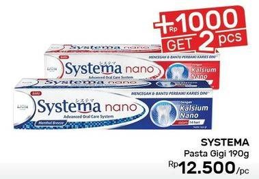 Promo Harga SYSTEMA Toothpaste  Nano 190 gr - Guardian