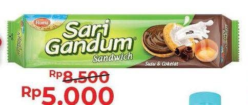 Promo Harga ROMA Sari Gandum Coklat, Peanut 115 gr - Alfamart