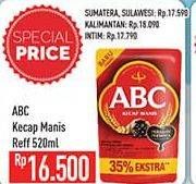 Promo Harga ABC Kecap Manis 520 ml - Hypermart