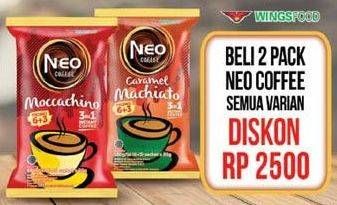 Promo Harga Neo Coffee 3 in 1 Instant Coffee All Variants per 2 pouch - Indomaret