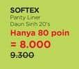 Promo Harga Softex Pantyliner Daun Sirih 20 pcs - Watsons
