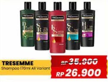 Promo Harga Tresemme Shampoo All Variants 170 ml - Yogya