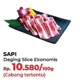 Promo Harga Daging Sapi Slice per 100 gr - Yogya