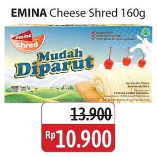 Promo Harga Emina Cheddar Cheese Shred 160 gr - Alfamidi